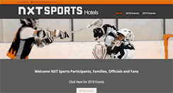 Desktop Screenshot of nxtsportshotels.com